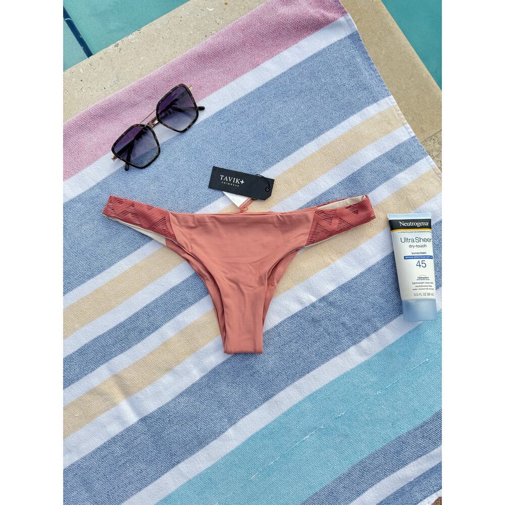 *NWT, Tavik Swimwear, Women, BYRDIE BIKINI BOTTOM, Color Rose Dawn, Sz M